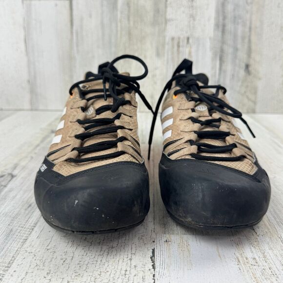 Adidas Terrex Swift Solo 2 Approach Hiking Shoes Men's 11 Beige Orange - Picture 3 of 10